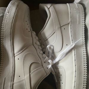 White nike Air Force ones NEW